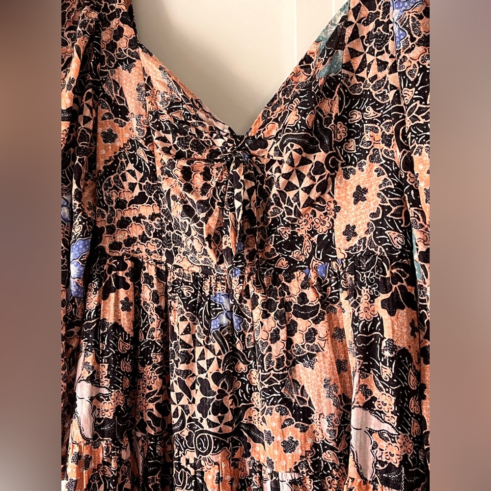 $445 Ulla Johnson Kemala Floral Puff Sleeve Midi Maxi Dress Size 4/S - Picture 2 of 7